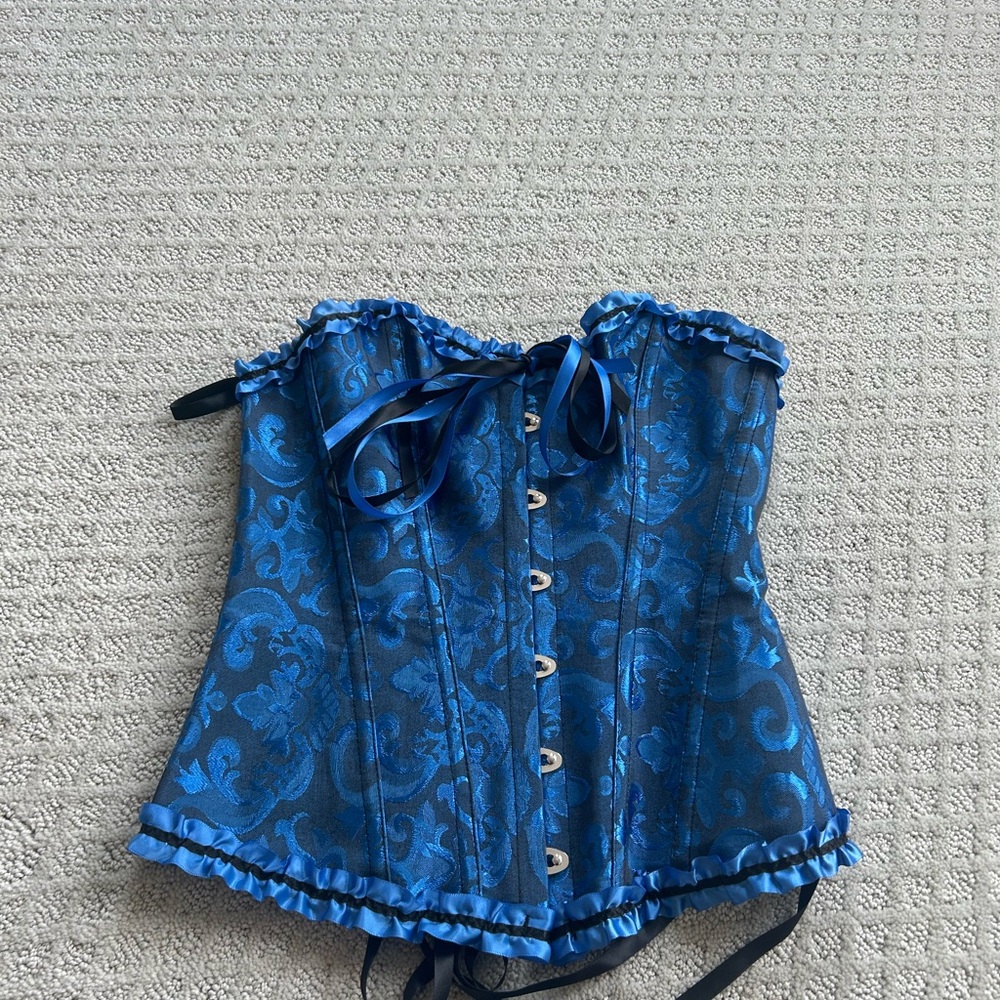 Blue corset